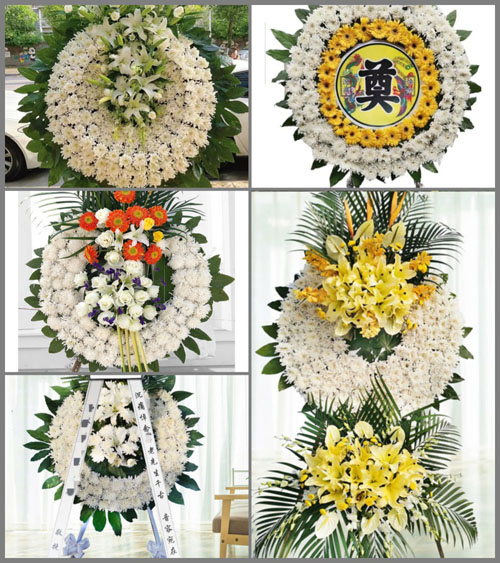 湖南永州道县祥霖铺镇岑江渡村花圈速递